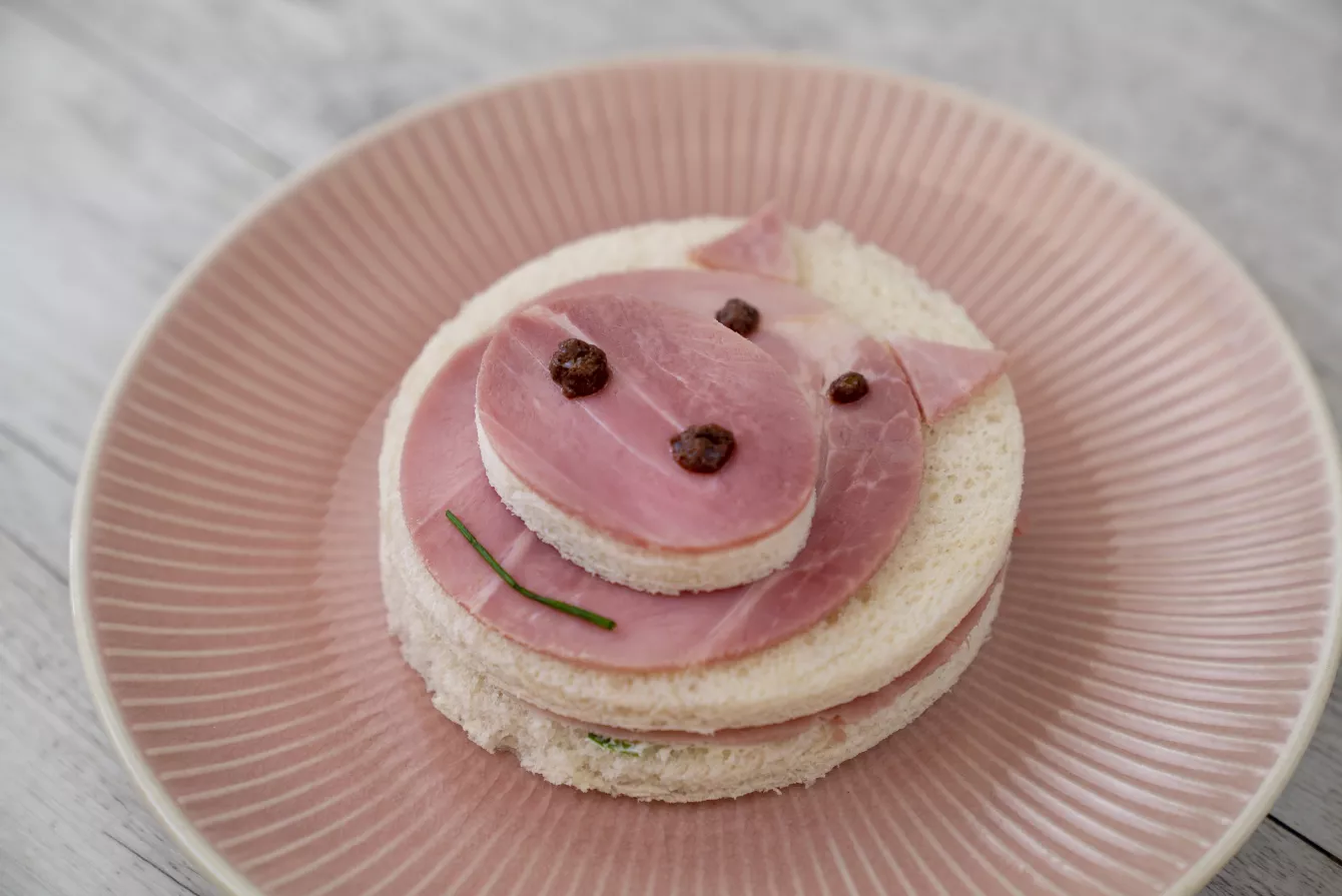 Tramezzini maialini, una merenda per bambini golosa e divertente