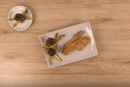 Funny Food Elior roselline di merluzzo Funny Food Elior roselline di merluzzo