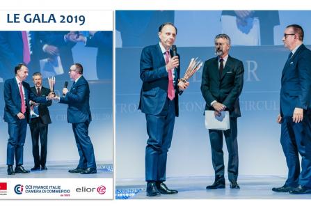 Le Gala 2019 Chambre Francais en italie, Rosario Ambrosino premiato per la sostenibilità